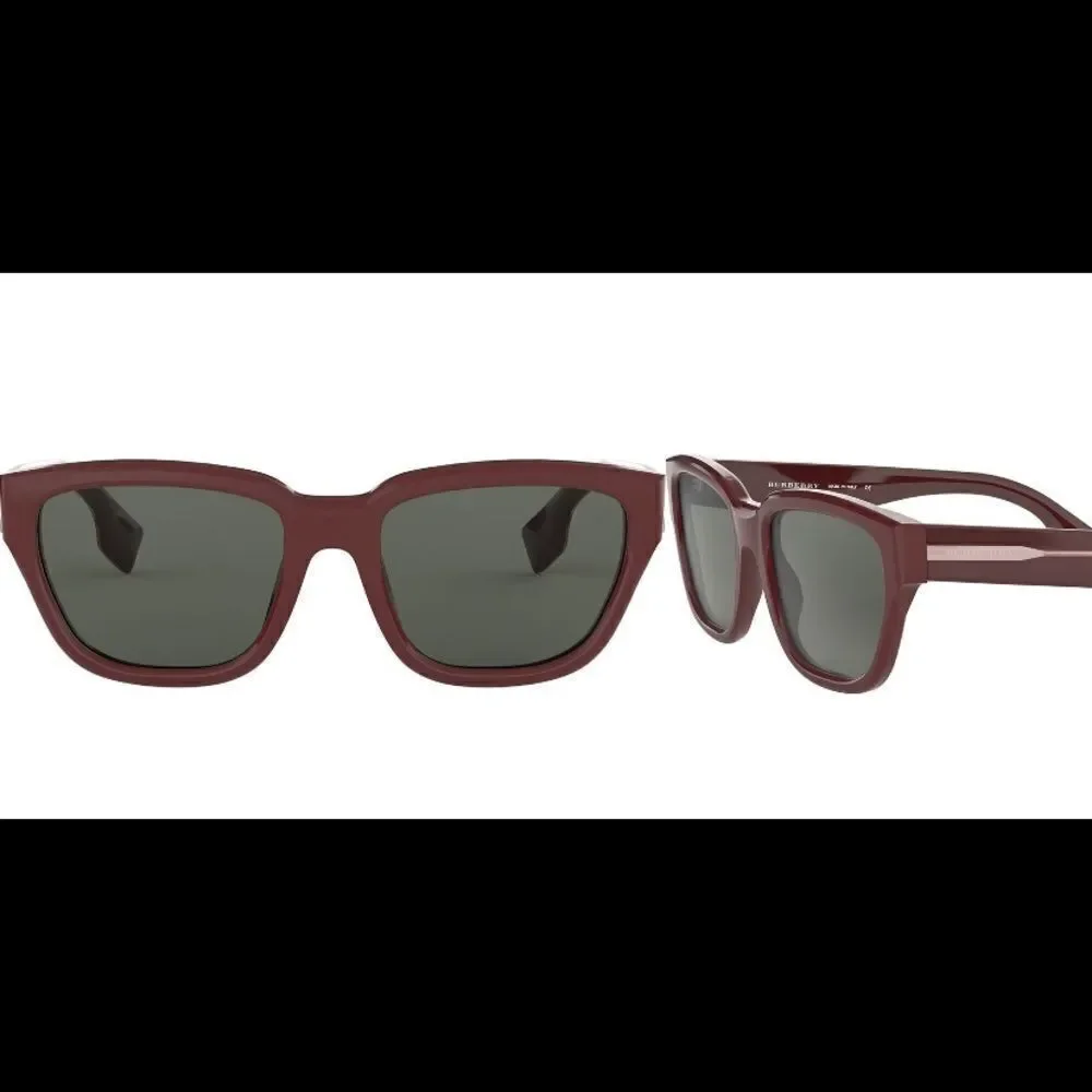 Burberry Bordeaux square sunglasses. New, with tags and case. In box.